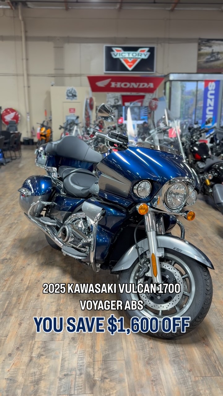 シェリー PRICE DROP 🔵 — 2025 Kawasaki Vulcan 1700 Voyager ABS • NOW