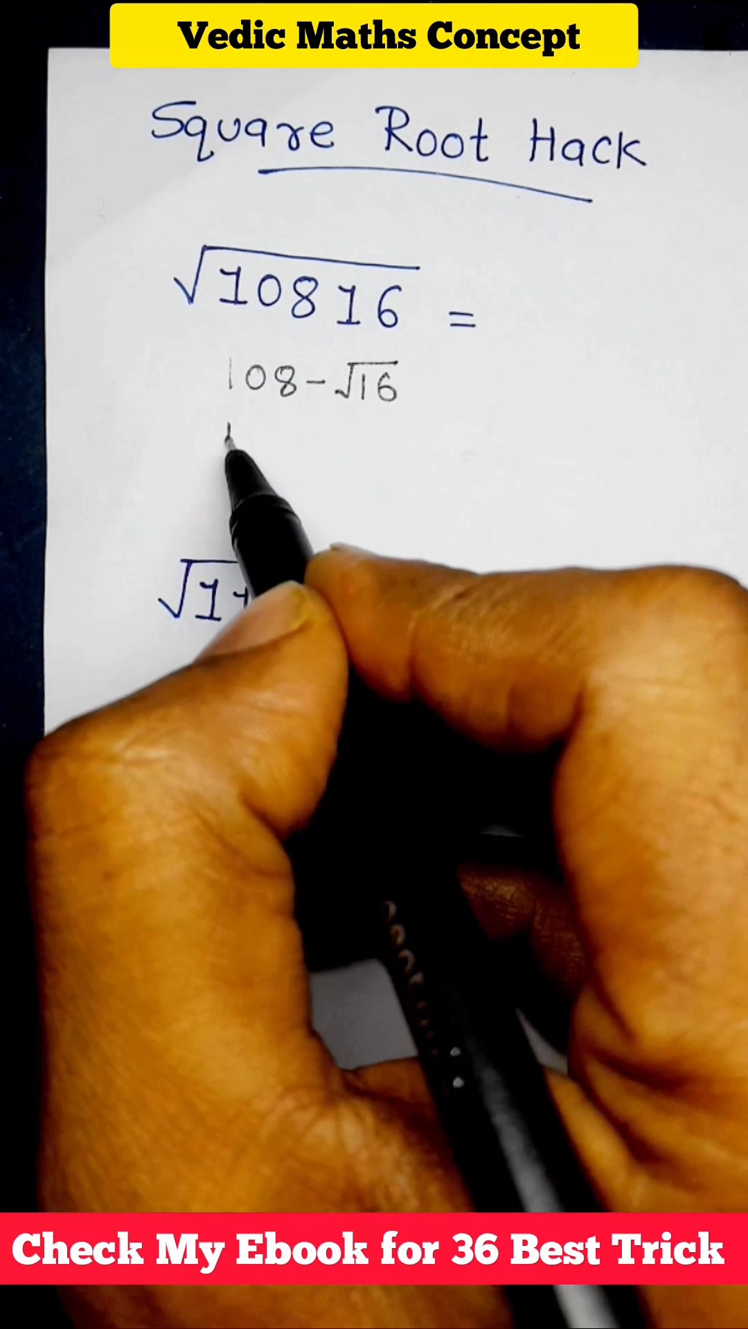 Square Root Hack For Special Number . . #fblifestyle #viralpost # ...