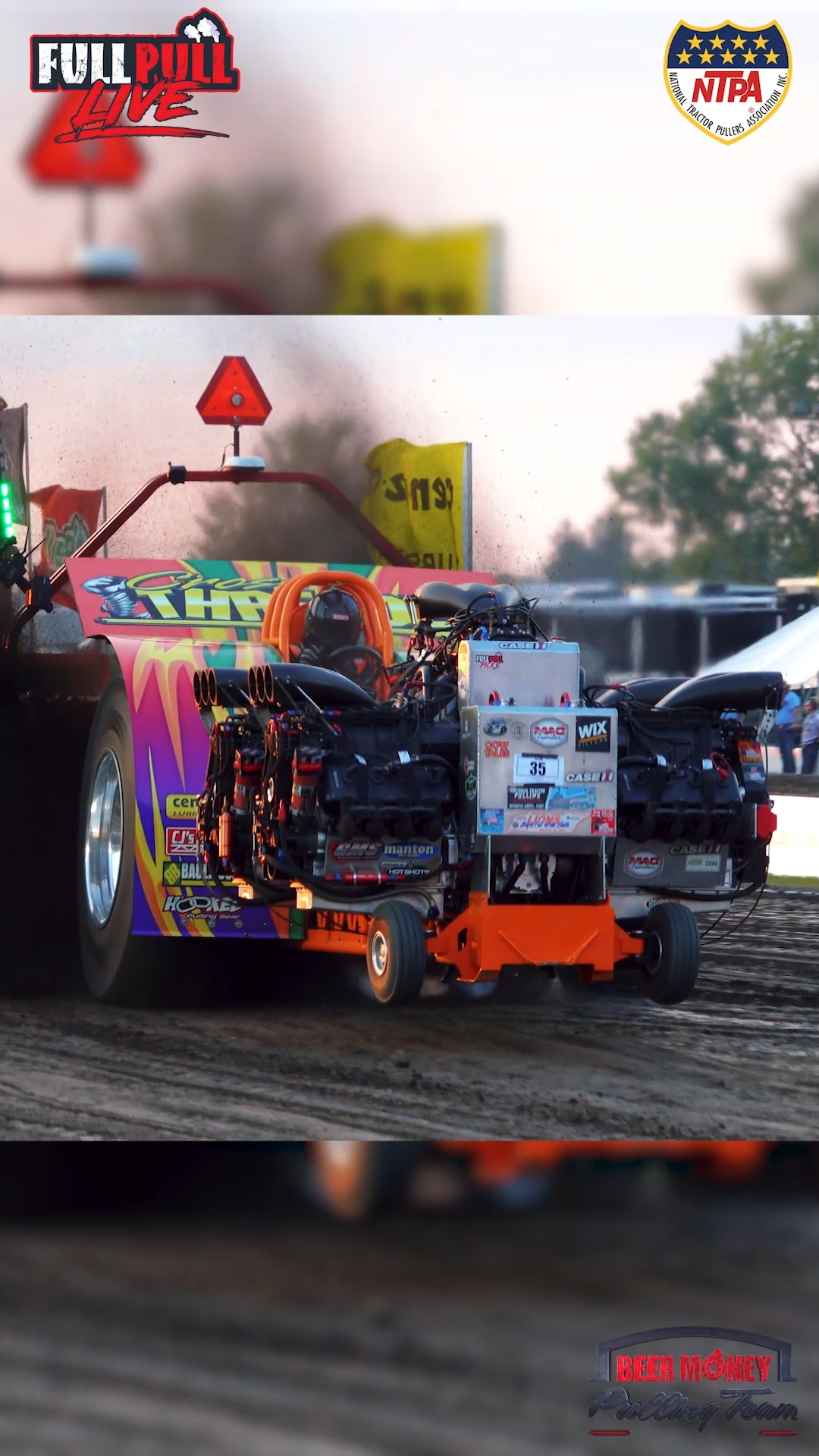 13,000+ Horsepower roaring down the track at the 2025 National Tractor ...