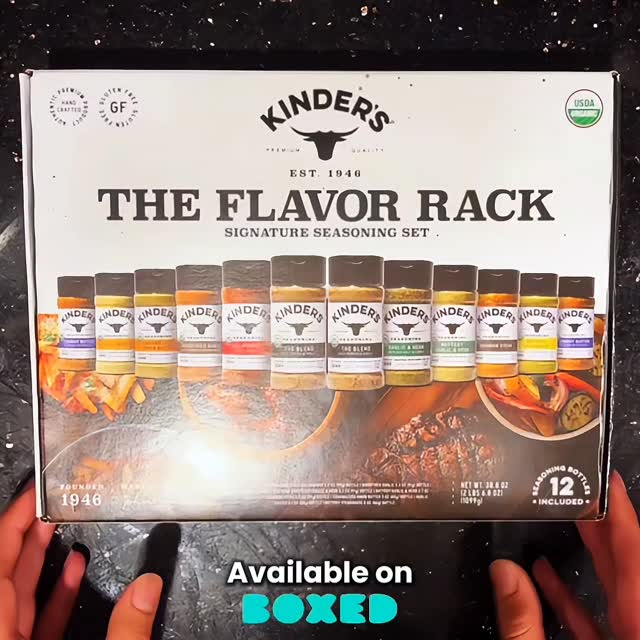 🔥 Turn up the flavor with Kinder’s Organic Flavor Rack! 🌿 From smoky ...