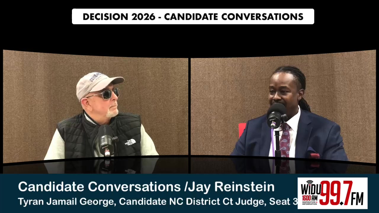 Jay Reinstein interviews Tyran Jamail George, candidate for NC District ...