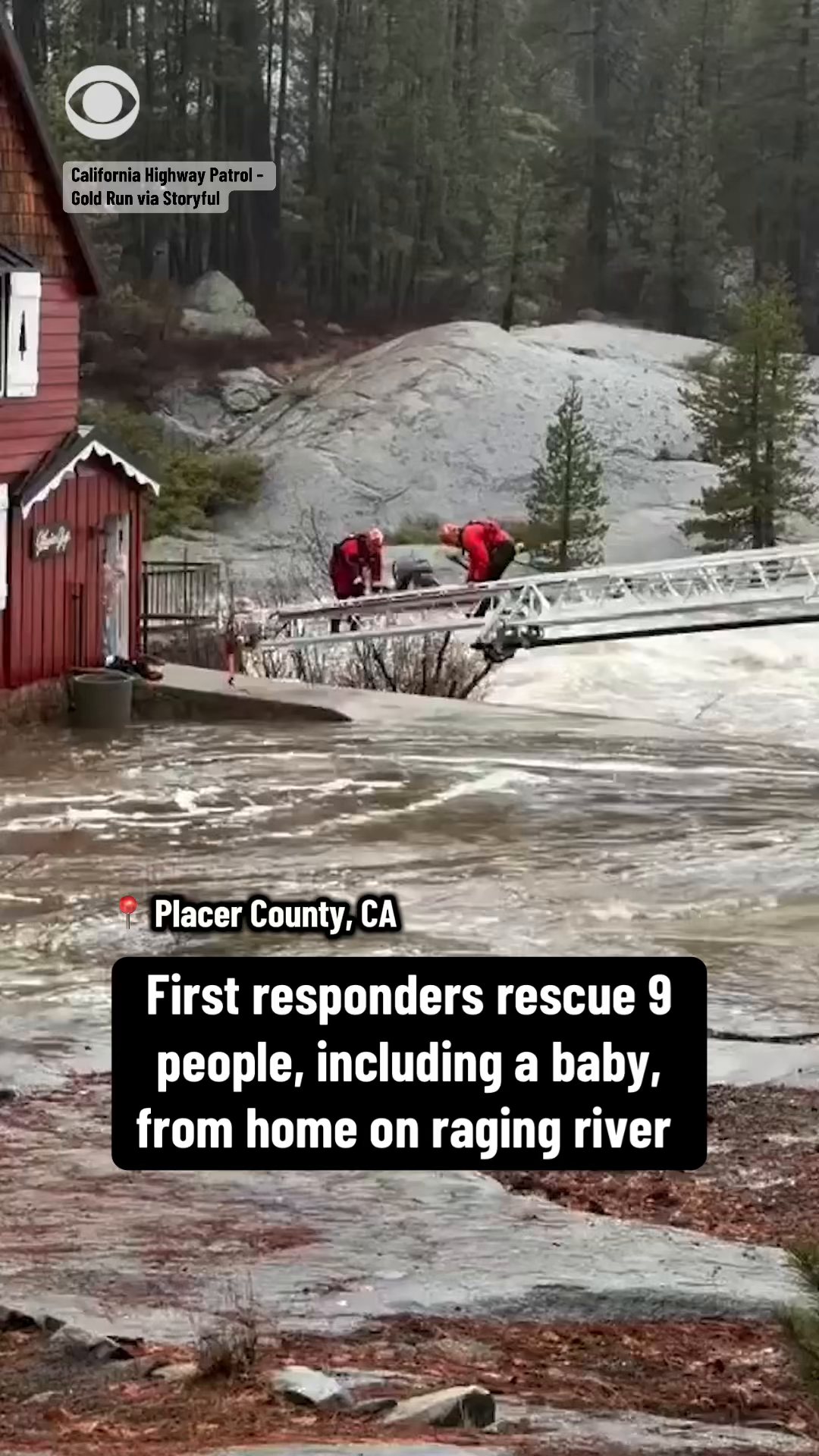 First responders from three agencies rescued nine people from a home ...
