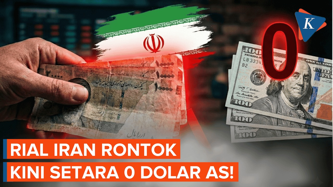 Melemahnya mata uang rial Iran hingga ke titik terendah sepanjang ...