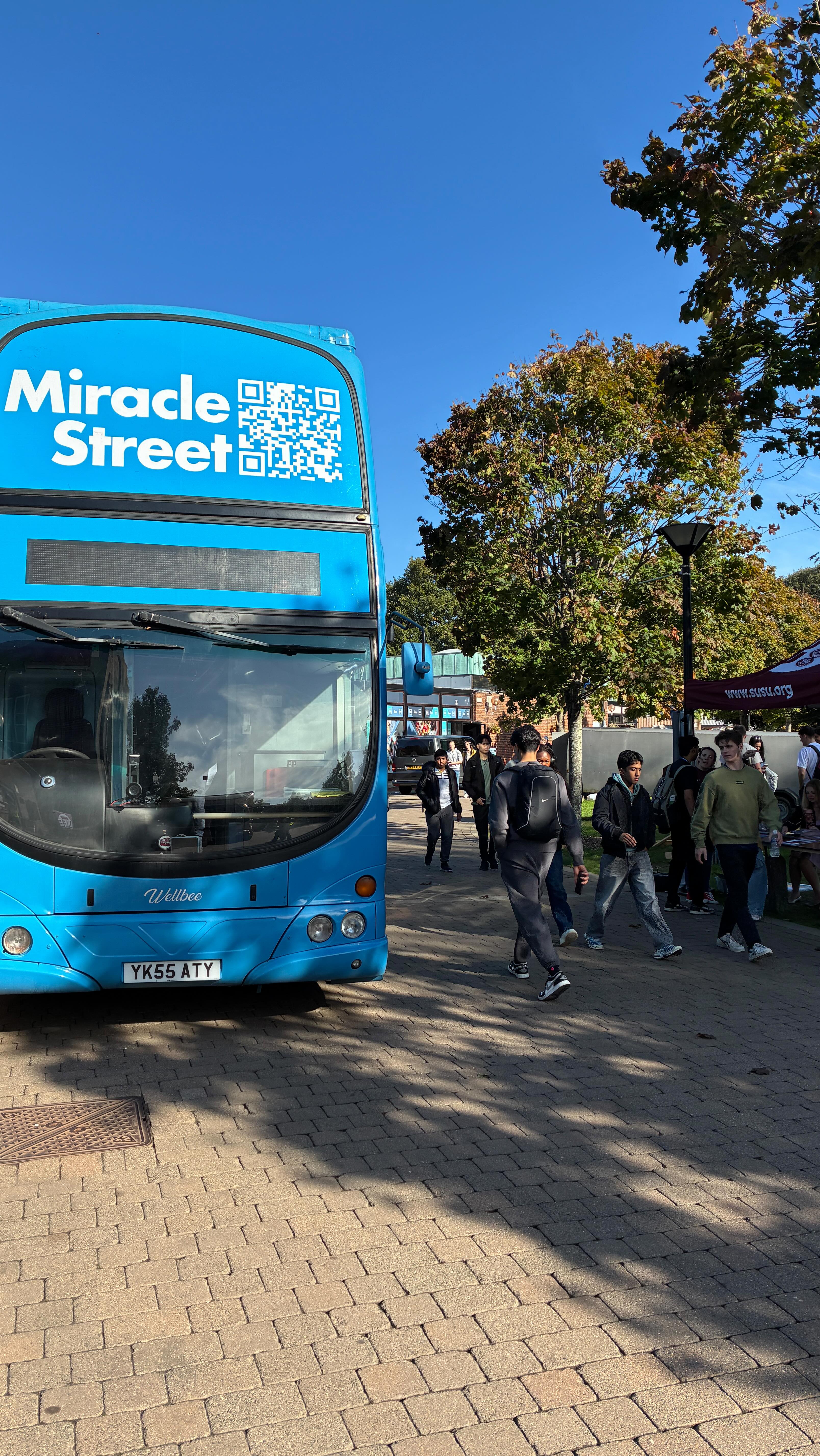 Really appreciated our time on the @miraclestreetbus at Southampton ...