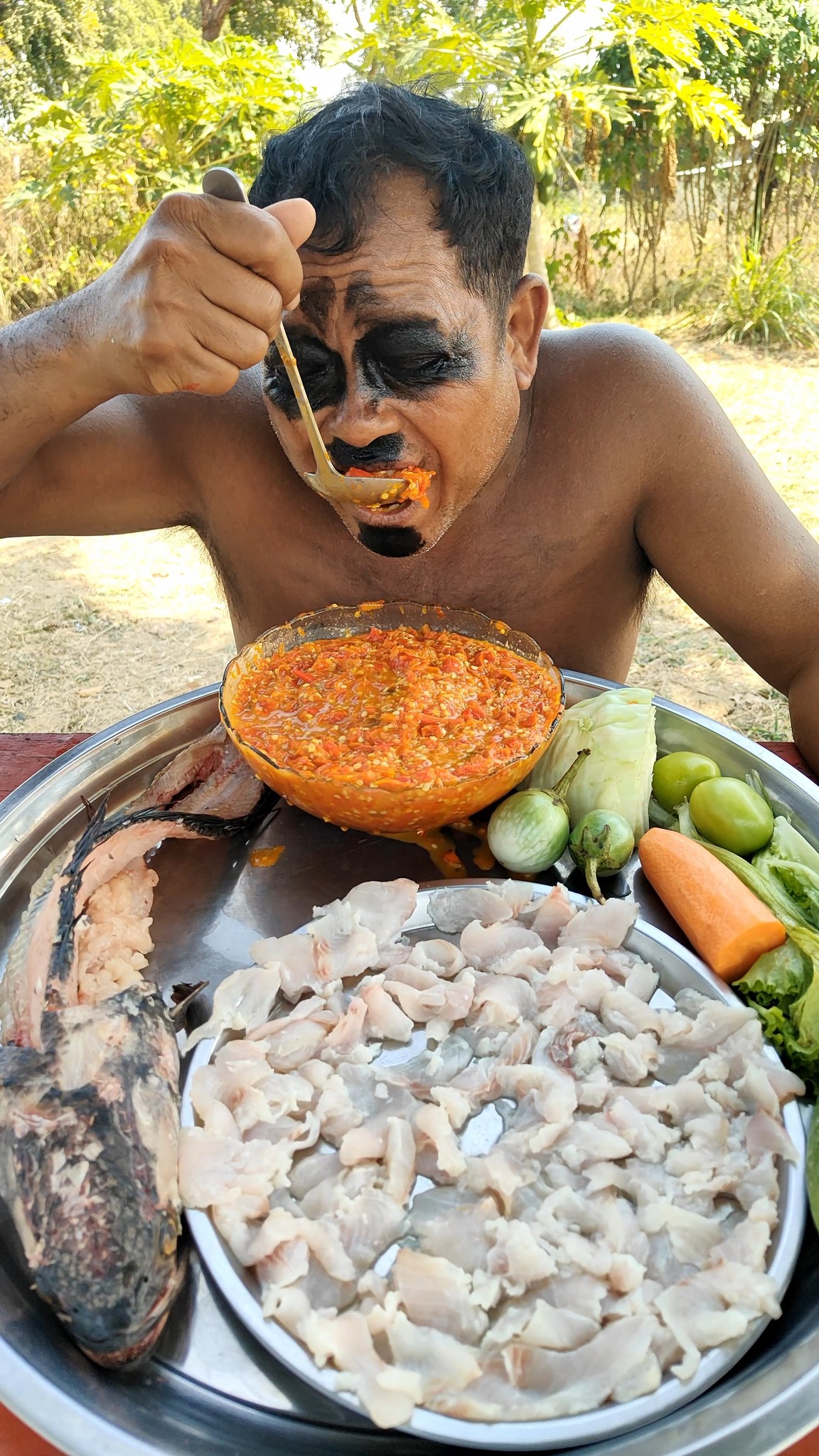 Yummy Cooking fish without cooking with chili recipe#foodie #foodsale # ...