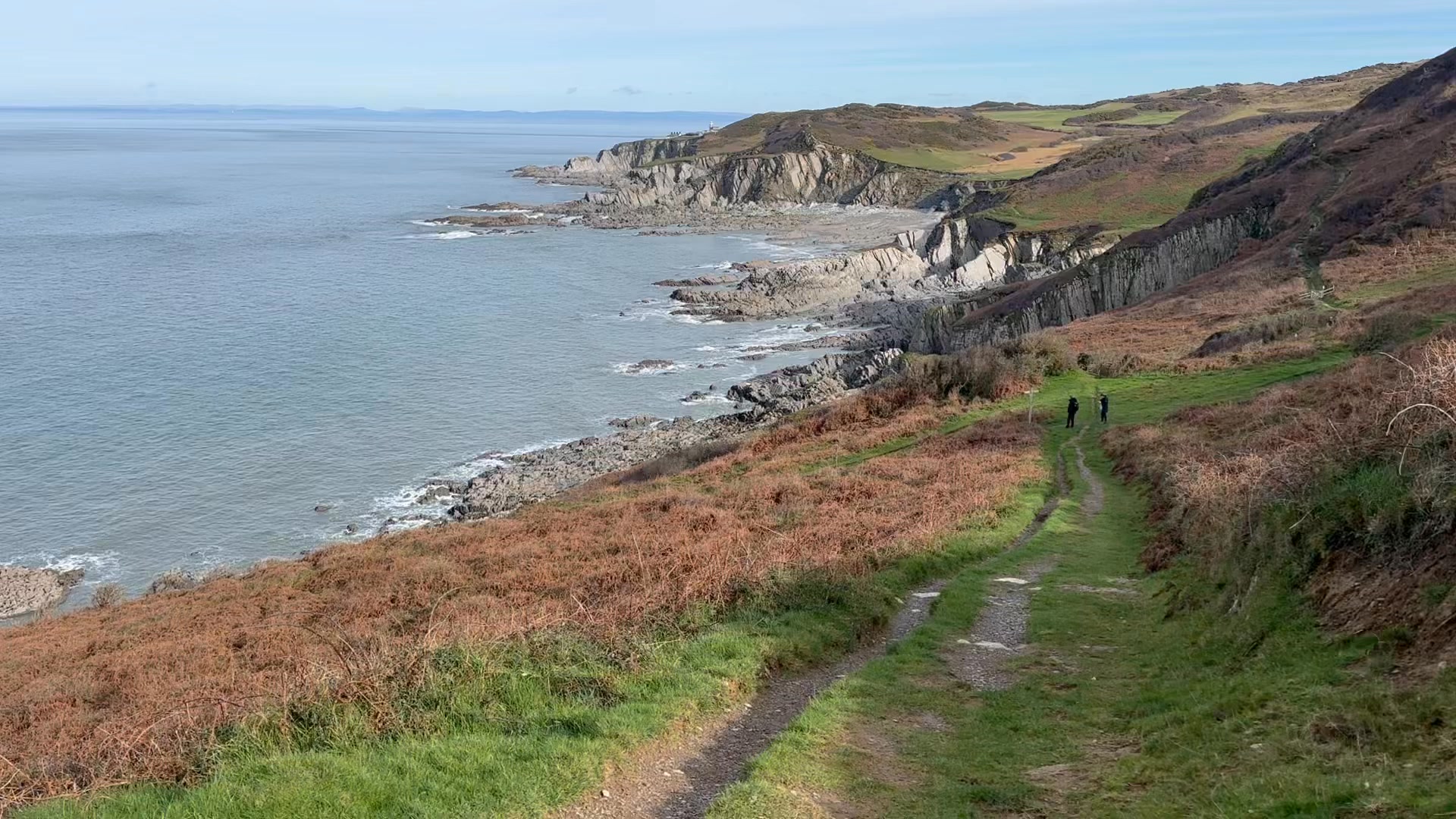 Sedate sunny Saturday strolls to kick start half term- Morte point to ...
