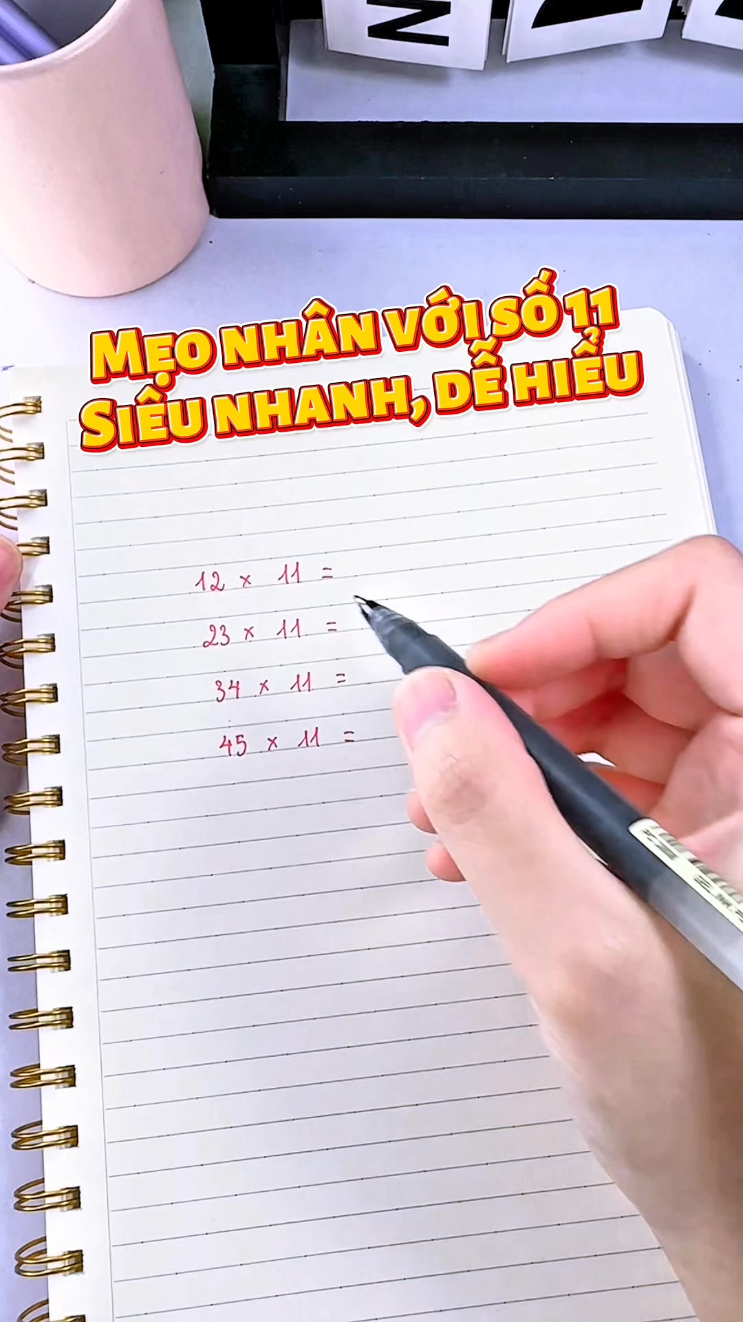 Mẹo nhân ( ️) với số 11 siêu nhanh và dễ hiểu cho bé. Ba mẹ tham khảo ...