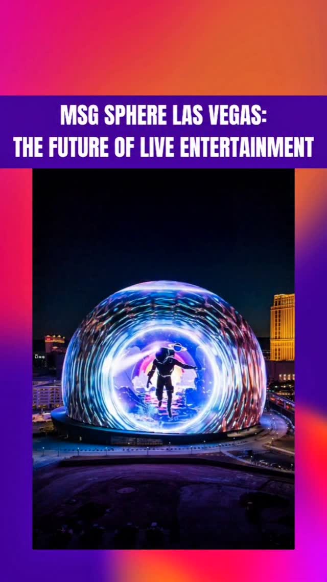 🌐 When a venue becomes the show. The MSG Sphere in Las Vegas is ...