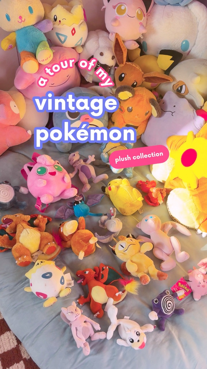 Pokemon plush collection after 14 years
