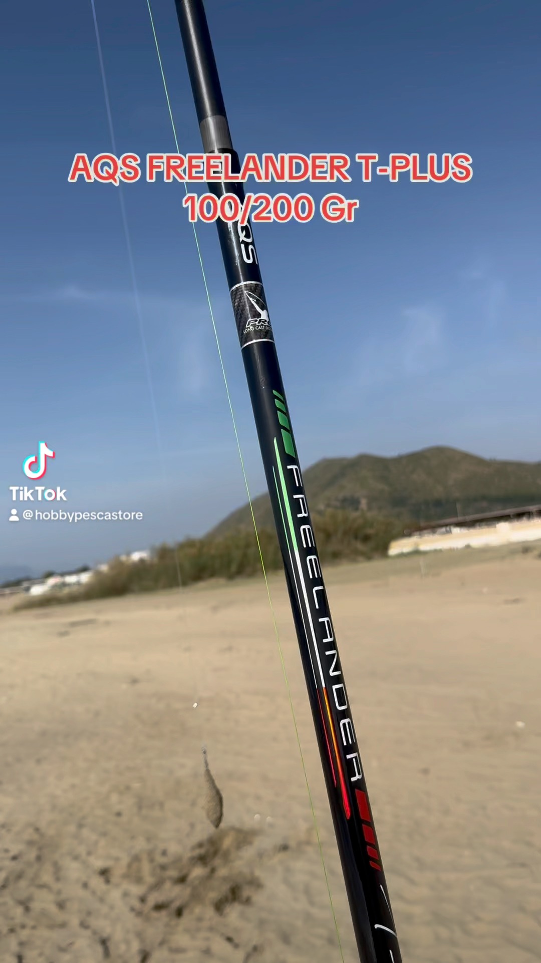 Canna Da Pesca AQS Freelander T-Plus Surf Casting 3 Pezzi In Carbonio 420-450cm - Potenza 200g - Foto 3