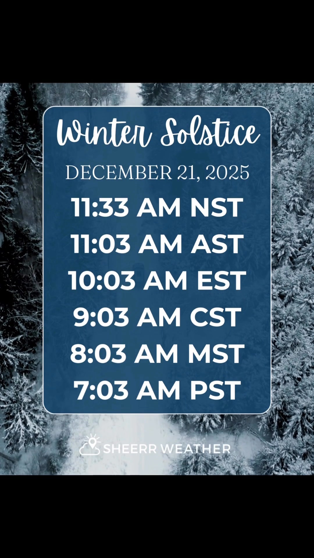 Winter officially arrives tomorrow (Dec. 21, 2025), with the solstice ...