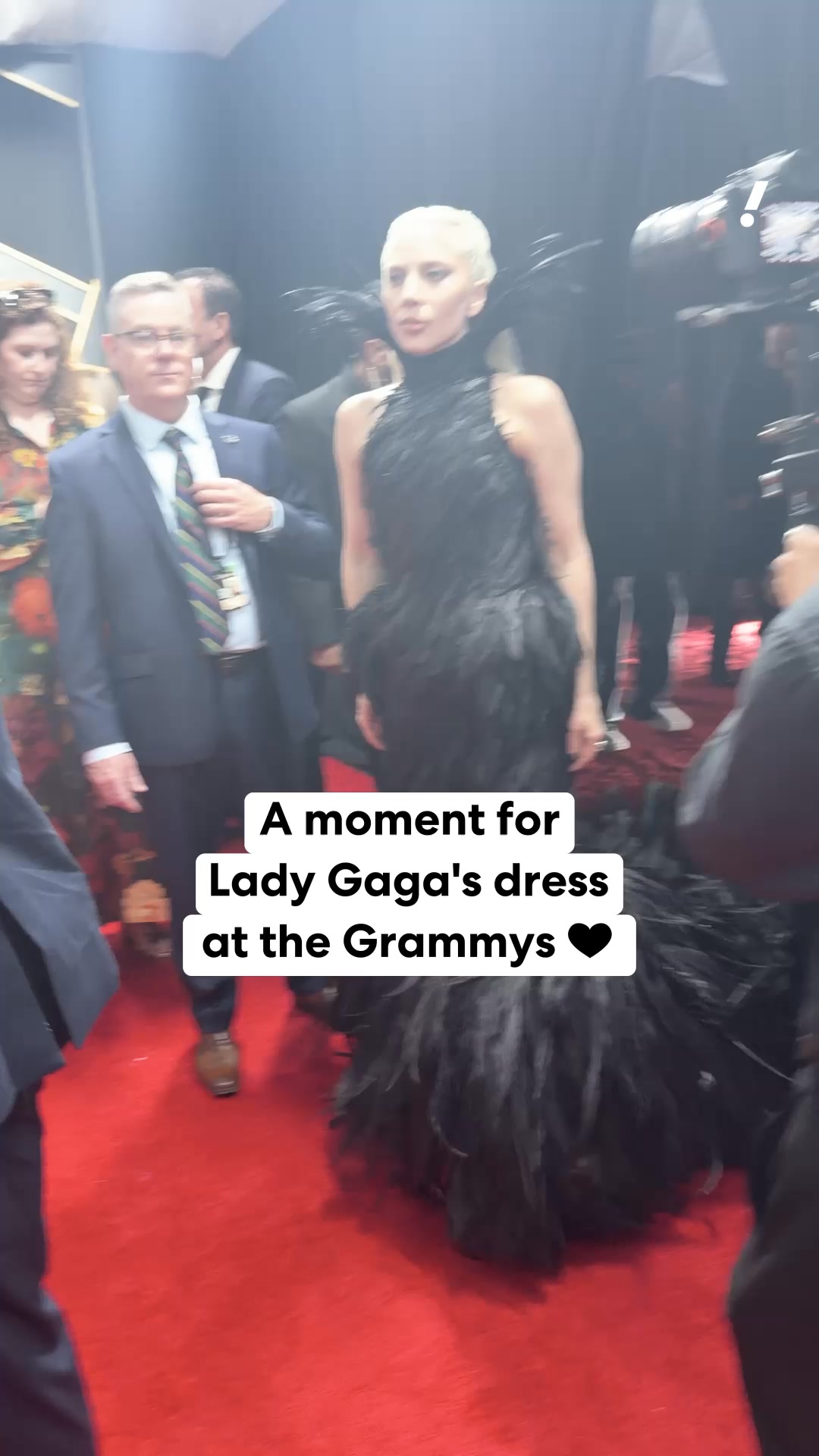 lady gaga grammy dress 2025 rocked an edgy black gown on the Grammys red carpet elizabeth k