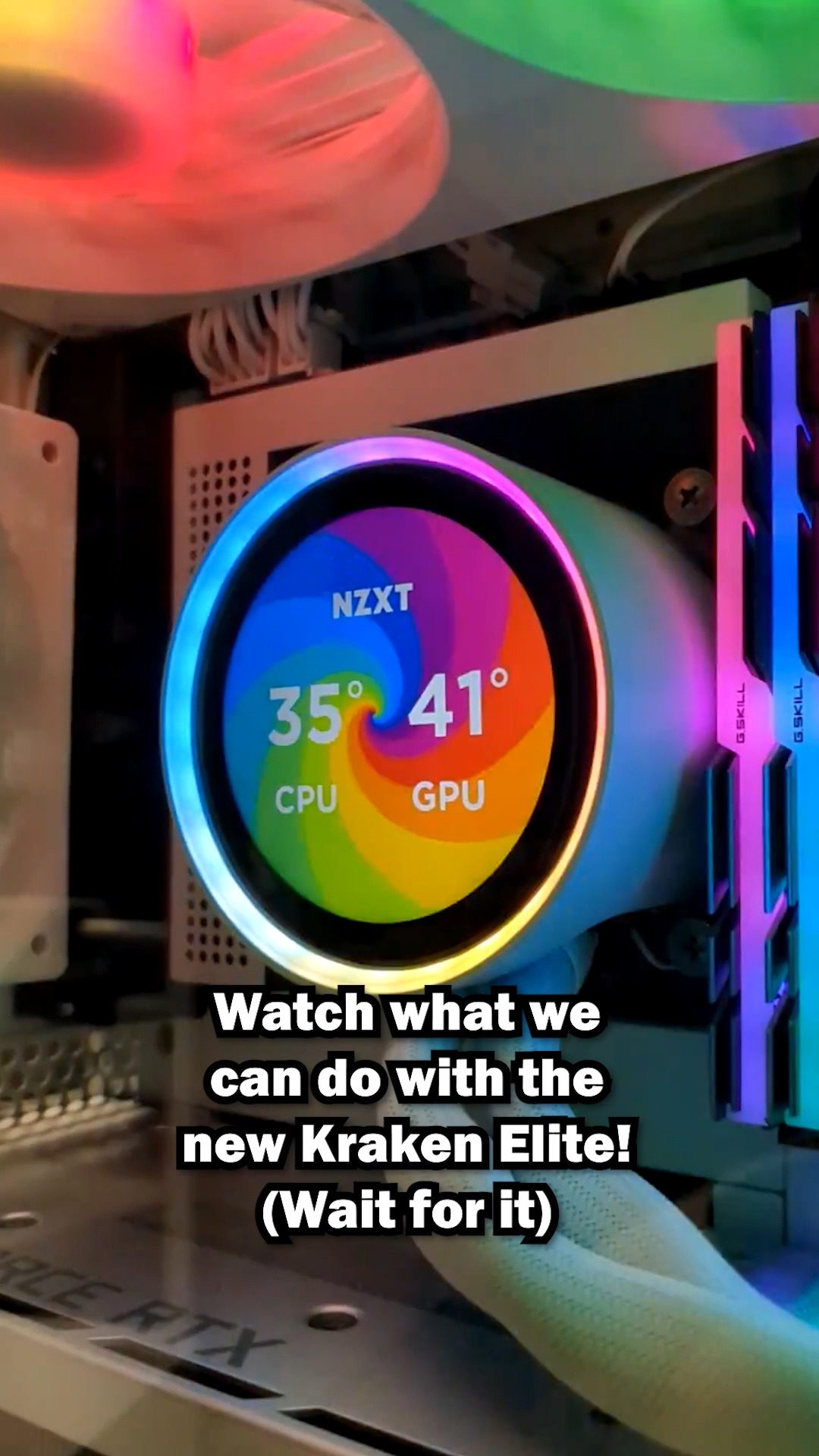 The NZXT Kraken Z73 is nuts. Any gif you want, right on the pump
