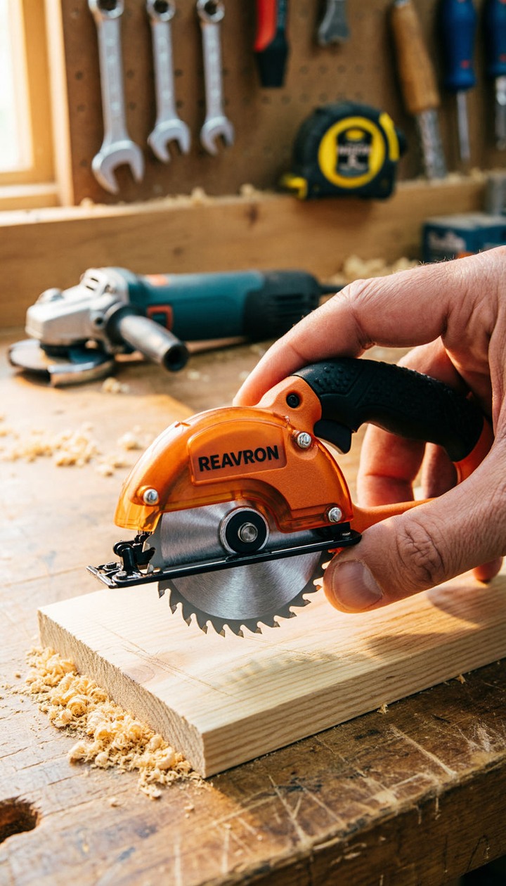 Mini Circular Saw in Action 🔥 Keychain-Sized Power Tool! #reavron # ...