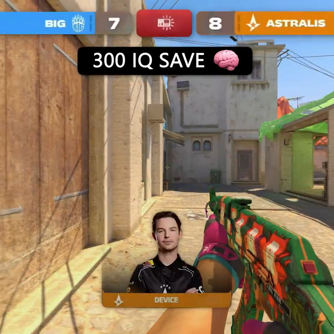 😏 DEVICE & STAEHR 300 IQ SAVE . . . #cs2 #cs2brasil #csgo #csgobrasil ...