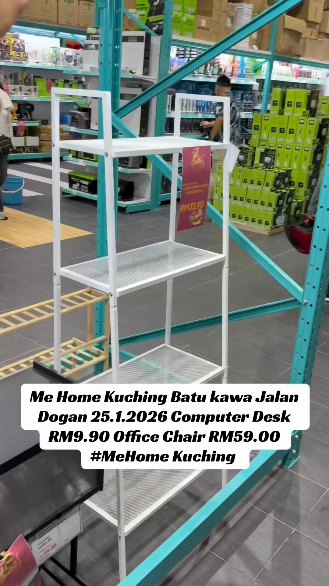 Me Home Kuching Batu kawa Jalan Dogan 25.1.2026 Computer Desk RM9.90 ...