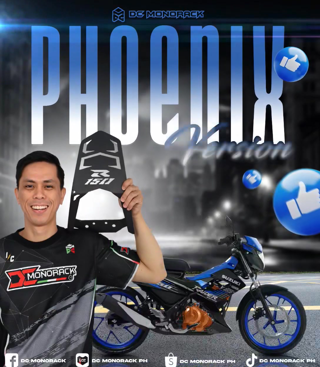 ⚡DC MONORACK Raider 150 Phoenix Version 🔥 with Boss Reed Motovlog ⚡ ...