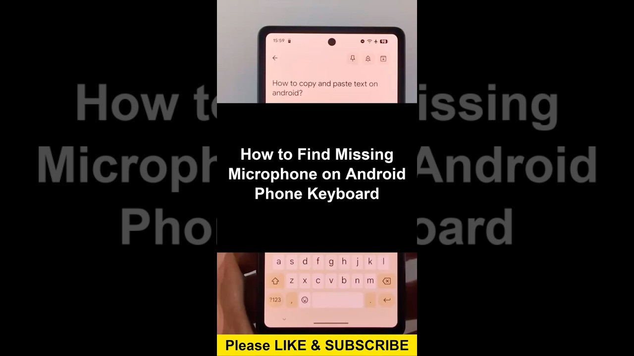 Learn how to find a missing microphone icon on your Android phone