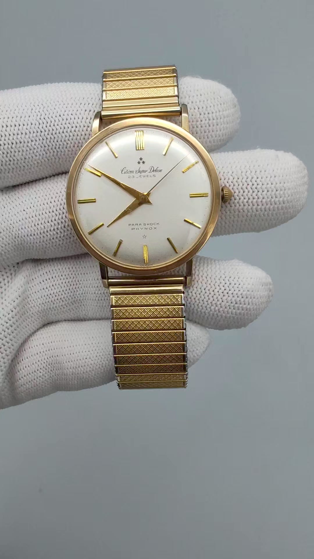 Citizen Super Deluxe 23JEWELS 14k 80 microns - មុខ 35mm និង 