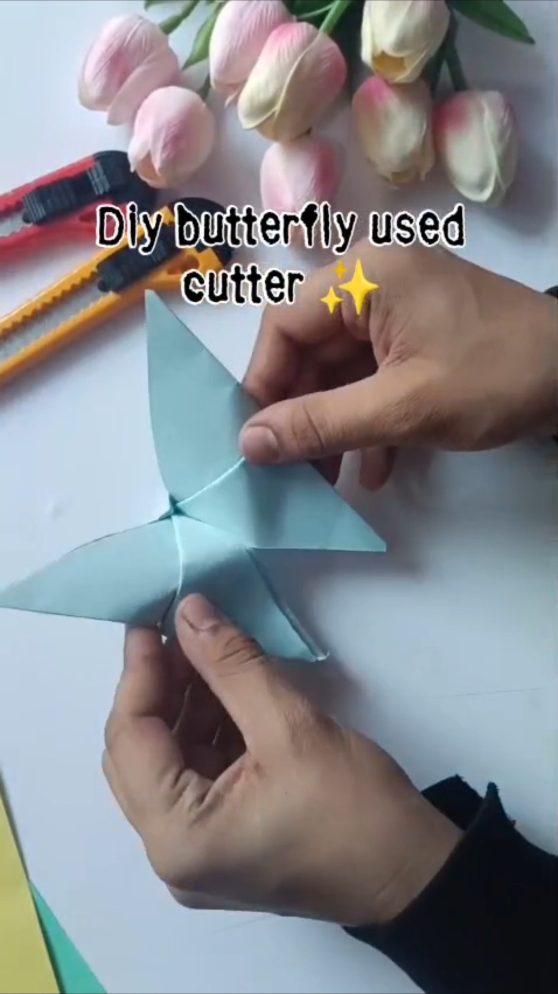 Turning simple paper into beautiful butterflies becomes effortless when ...