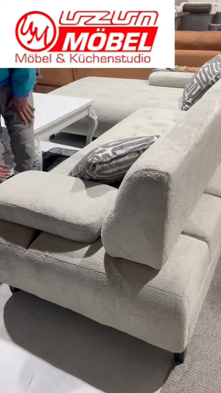 ✨ Traum-L-Sofa mit Schlaffunktion & verstellbarer Armlehne ✨, 📍 Esslingen, Dieselstraße 6 — bei Uzun Möbel & Küchenstudio, Komfort & Style in einem Sofa. Einfach vorbeikommen und probesitzen! 🛋️