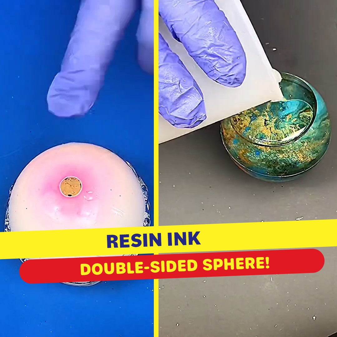 Making A Resin & Spirit Ink Double-Sided Sphere ⭕ | Steve McDonald Arts ...