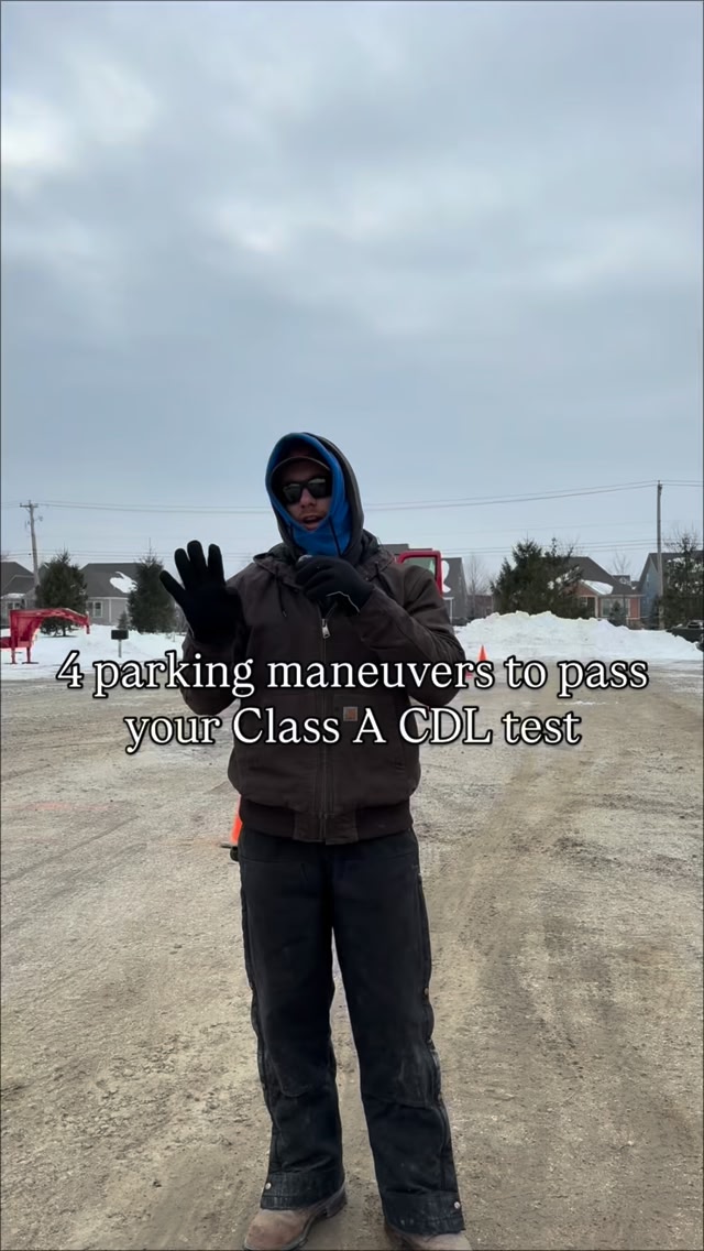 All 4 parking maneuvers! One part of 3 for your class A CDL test ...