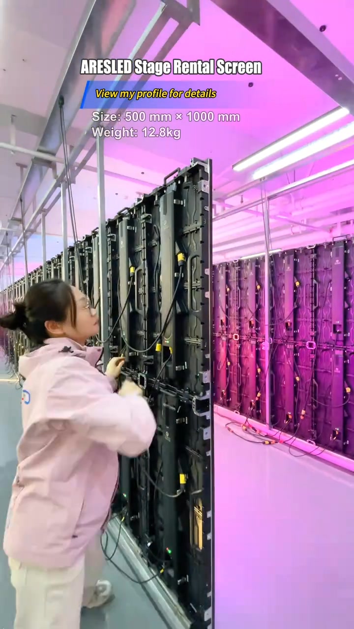 Daily Work at an LED Stage Rental Screen Factory #rentalledscreen # ...