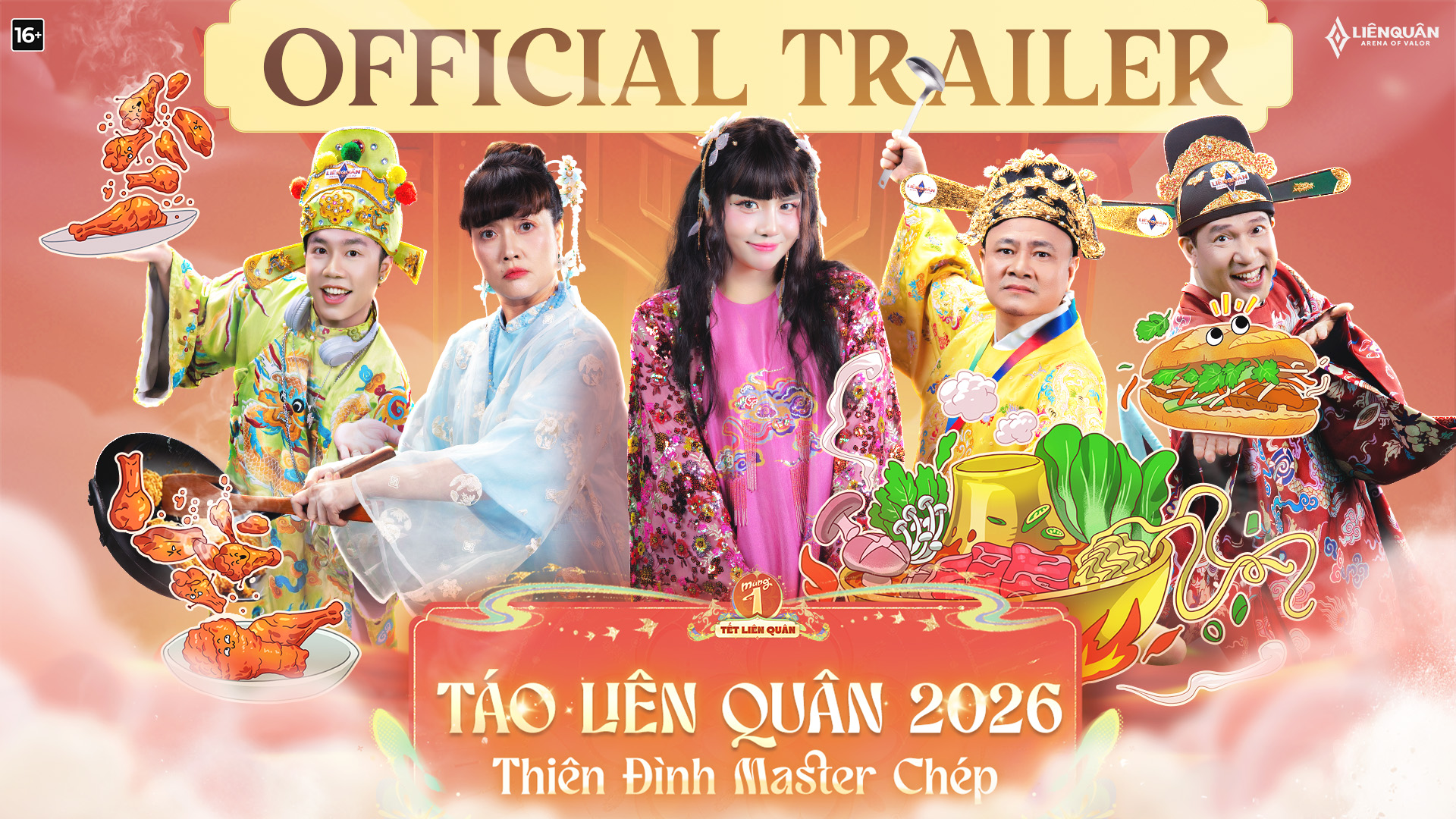 🔥 OFFICIAL TRAILER | TÁO LIÊN QUÂN 2026: THIÊN ĐÌNH MASTER CHÉP Năm nay ...