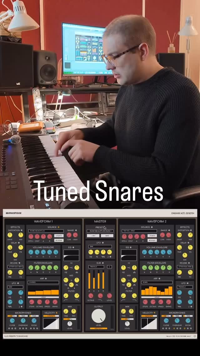 Tuned Snares. No where else can you get 5 octaves of tuned acoustic ...