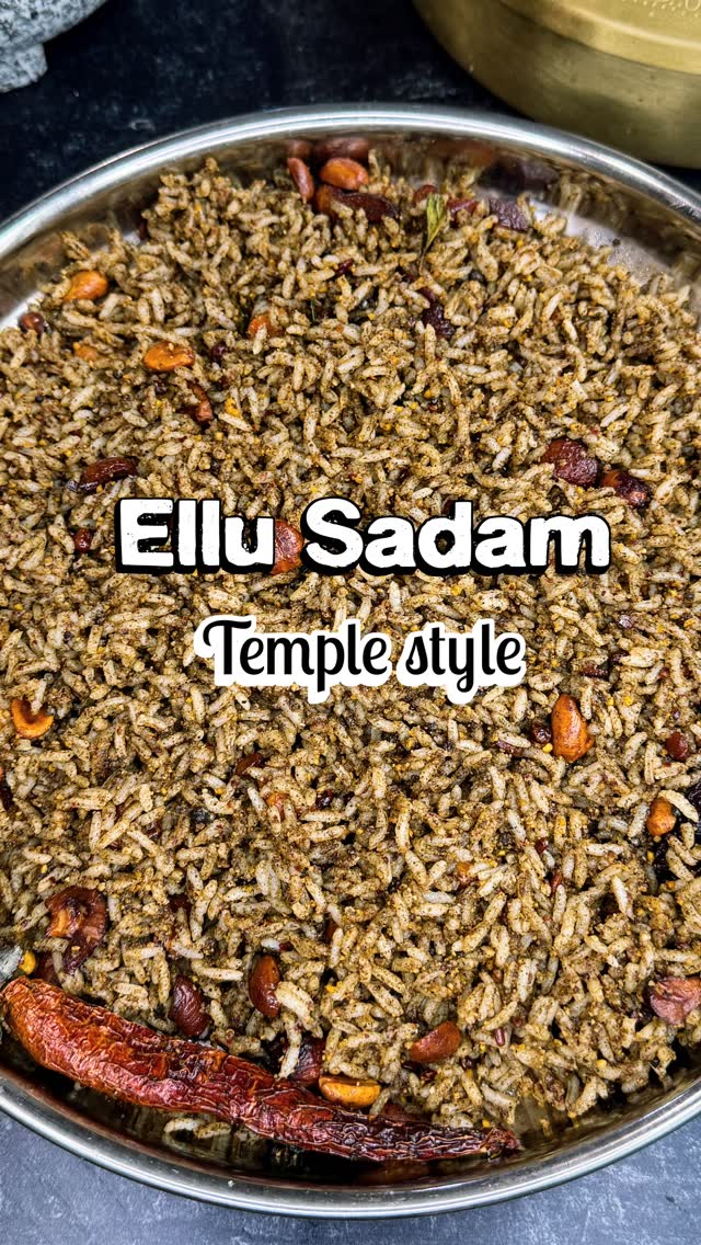 Ellu sadam | Sesame Rice | Ellodharai | til rice #ellusadam #sesamerice ...