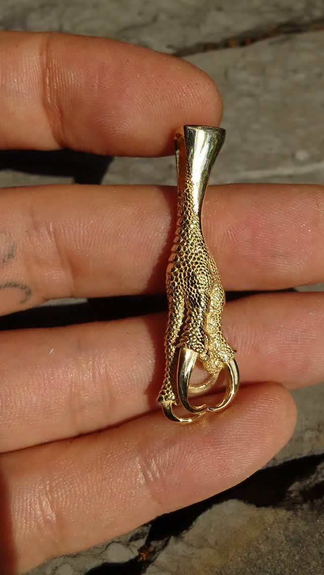 flower of claw pendant S 18K gold / for @ko_ji.snsq2