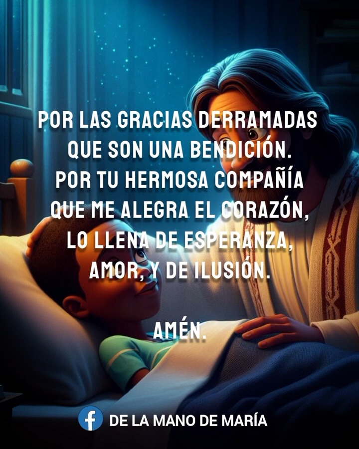 🌕 ORACIÓN DE LA NOCHE 🌕 | De la Mano de María