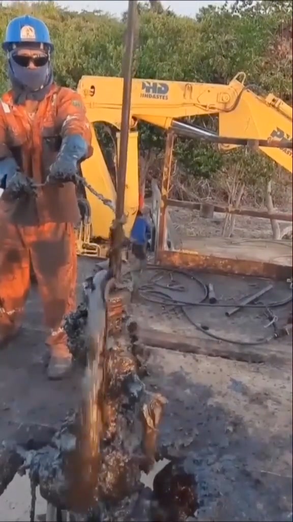 Old oil well is clogged with paraffin, will probably produce a little ...