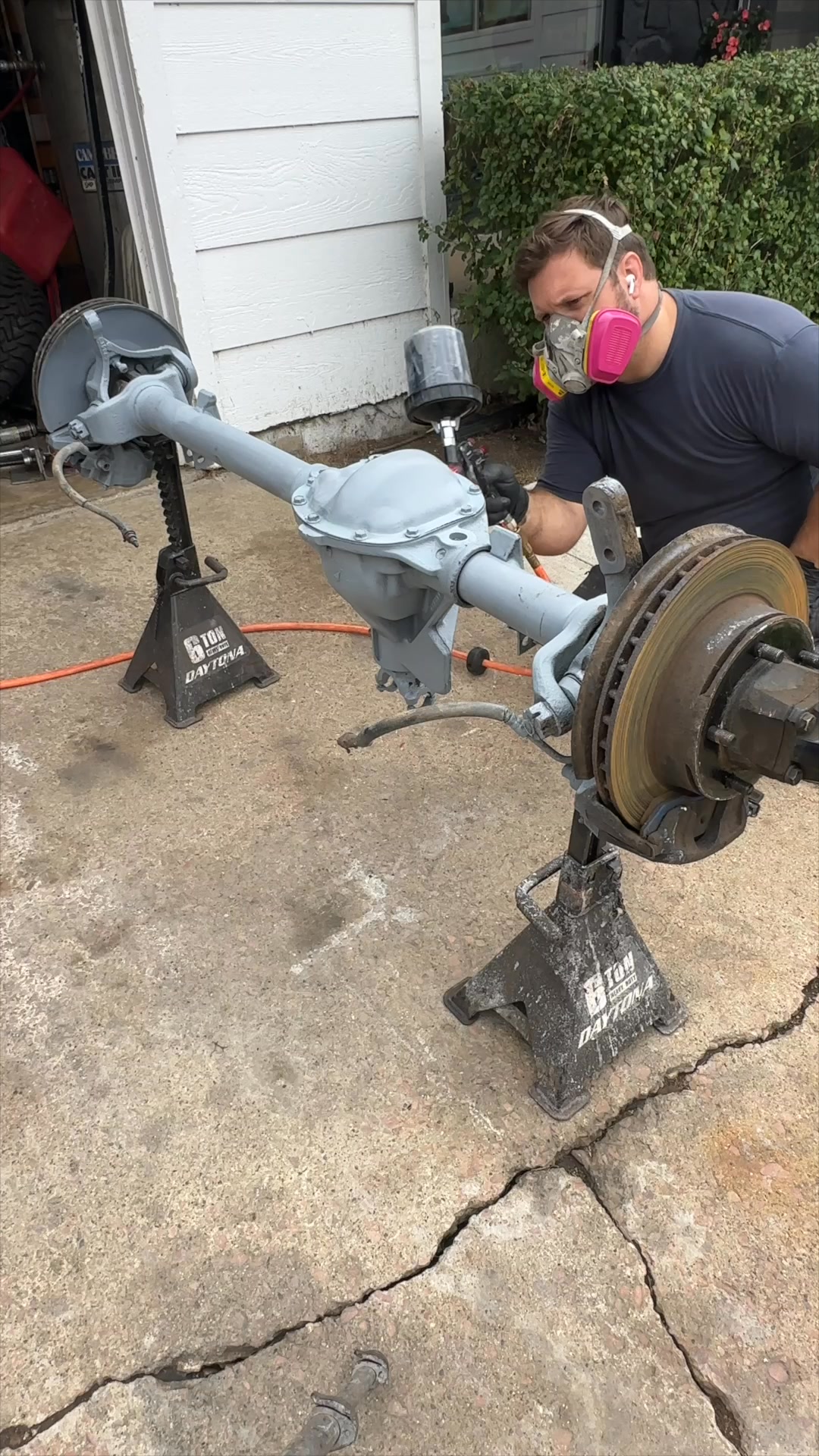 Professional paint finish - painting axles #jeep #restoration #repair # ...