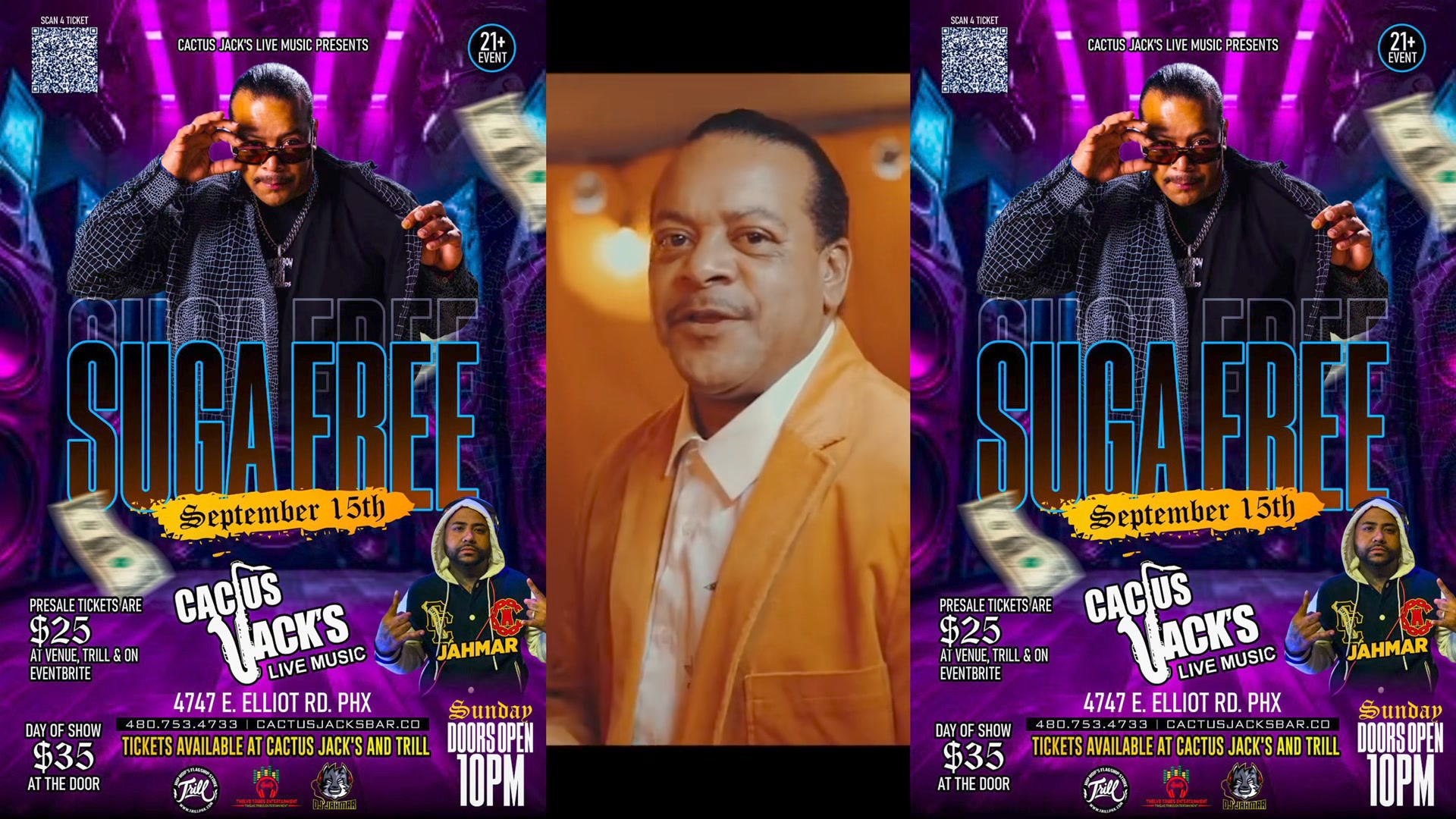 Suga Free Live in Arizona | Jahmar Anthony