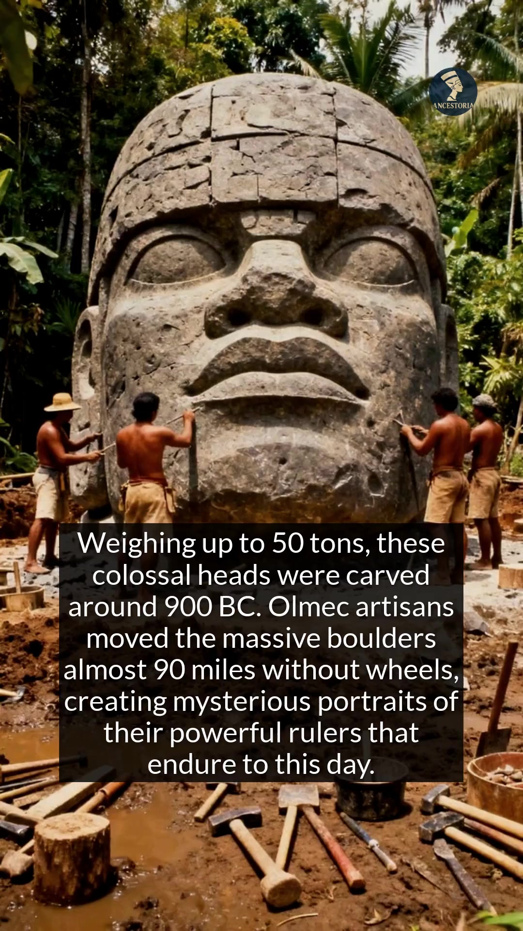Giant stone heads from 900 BC hint at a powerful ancient civilization ...
