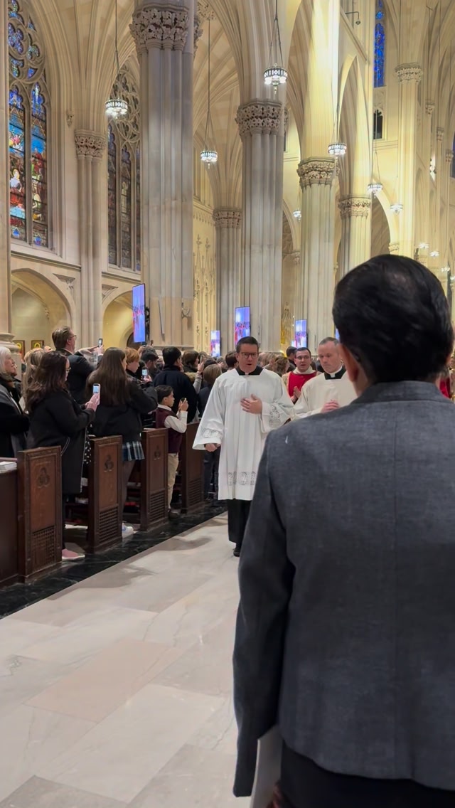 Archbishop Hicks (@abpnewyork) processes out at the end of his Mass of ...