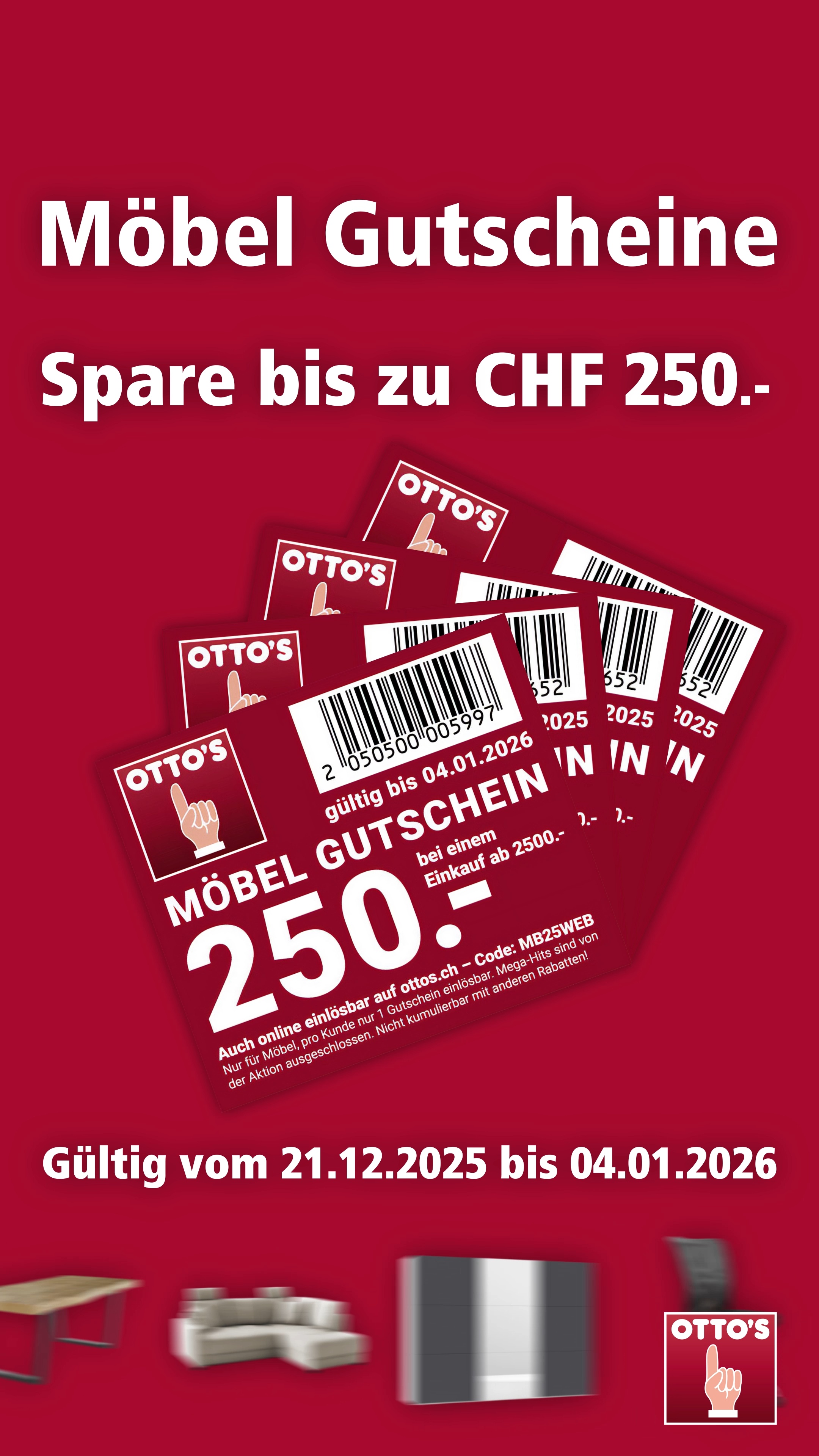 Möbel Gutscheine bei OTTO’S - Hochwertige Möbel für jeden Wohnbereich!🛋, 👉 https://goto.ottos.ch/moebel-gutscheine | OTTO'S AG Schweiz