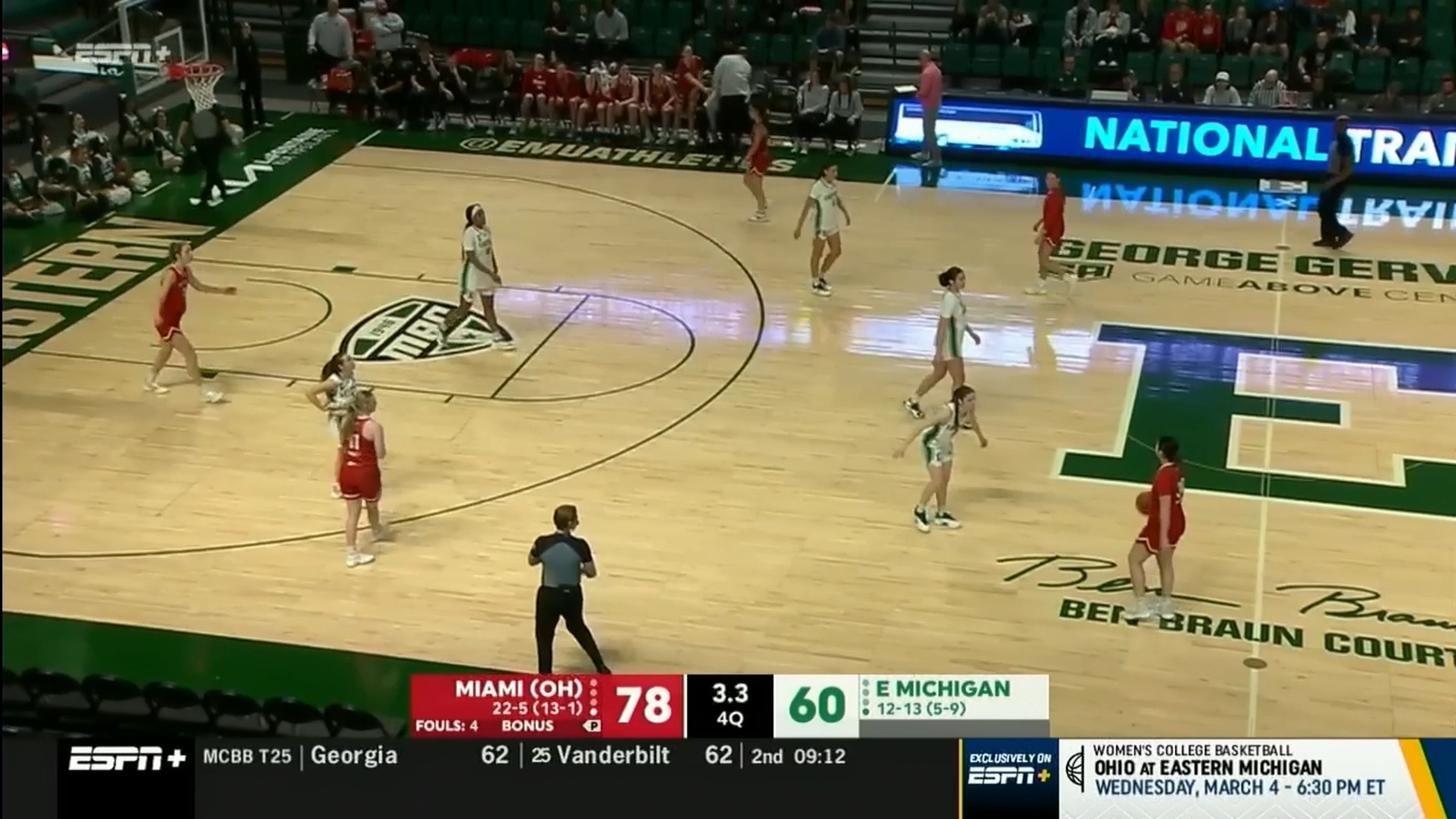 🎥: Miami defeated Eastern Michigan 78–60 to remain atop the MAC ...