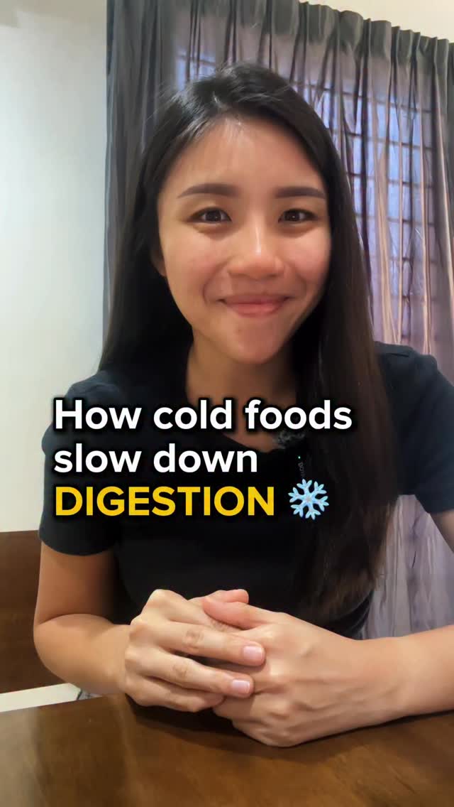 Cold foods can slow digestion. Digestion works best when your stomach ...