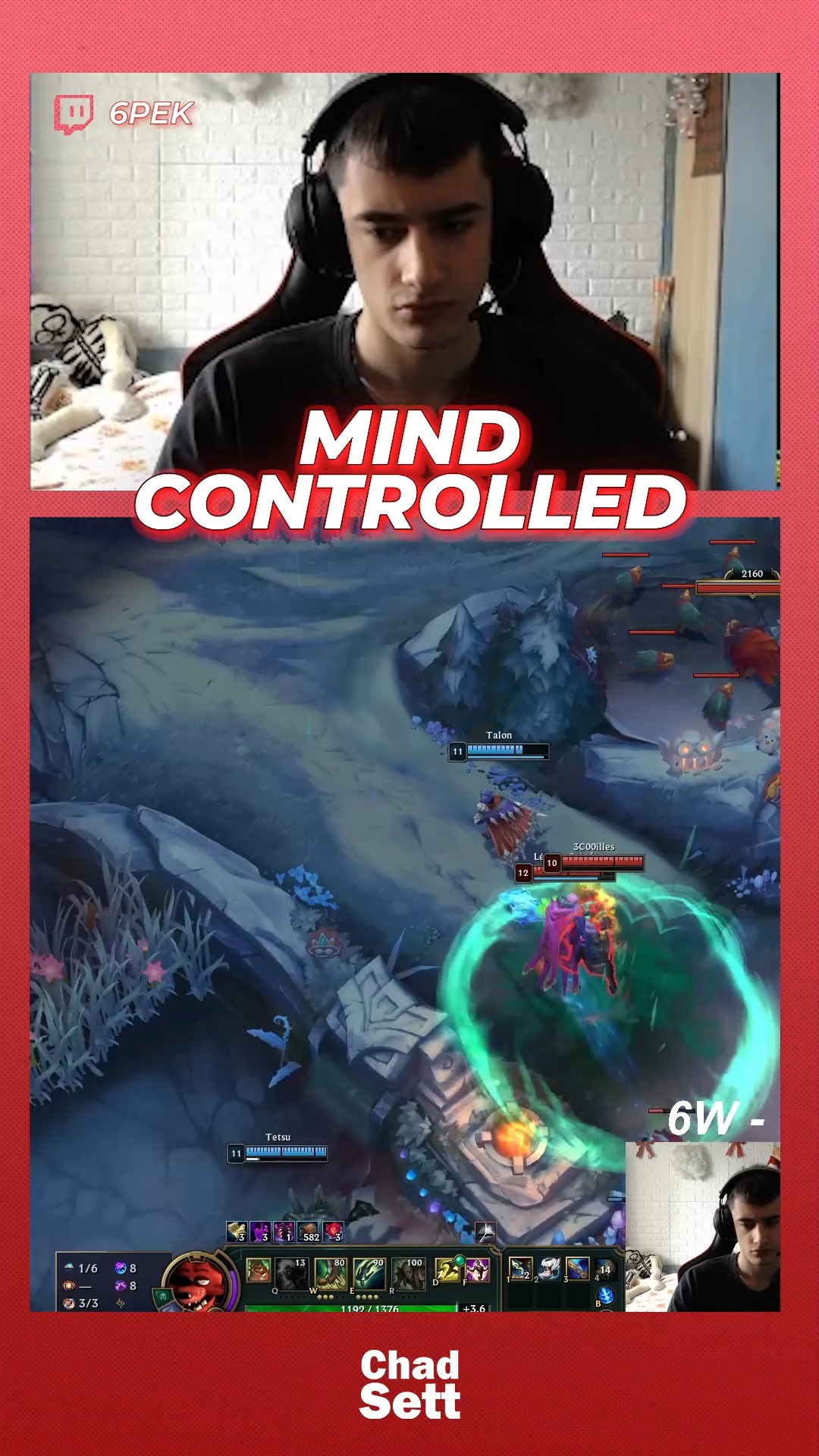 Mind Controlled Again #leagueoflegends #leagueoflegendsclips | Chad Sett