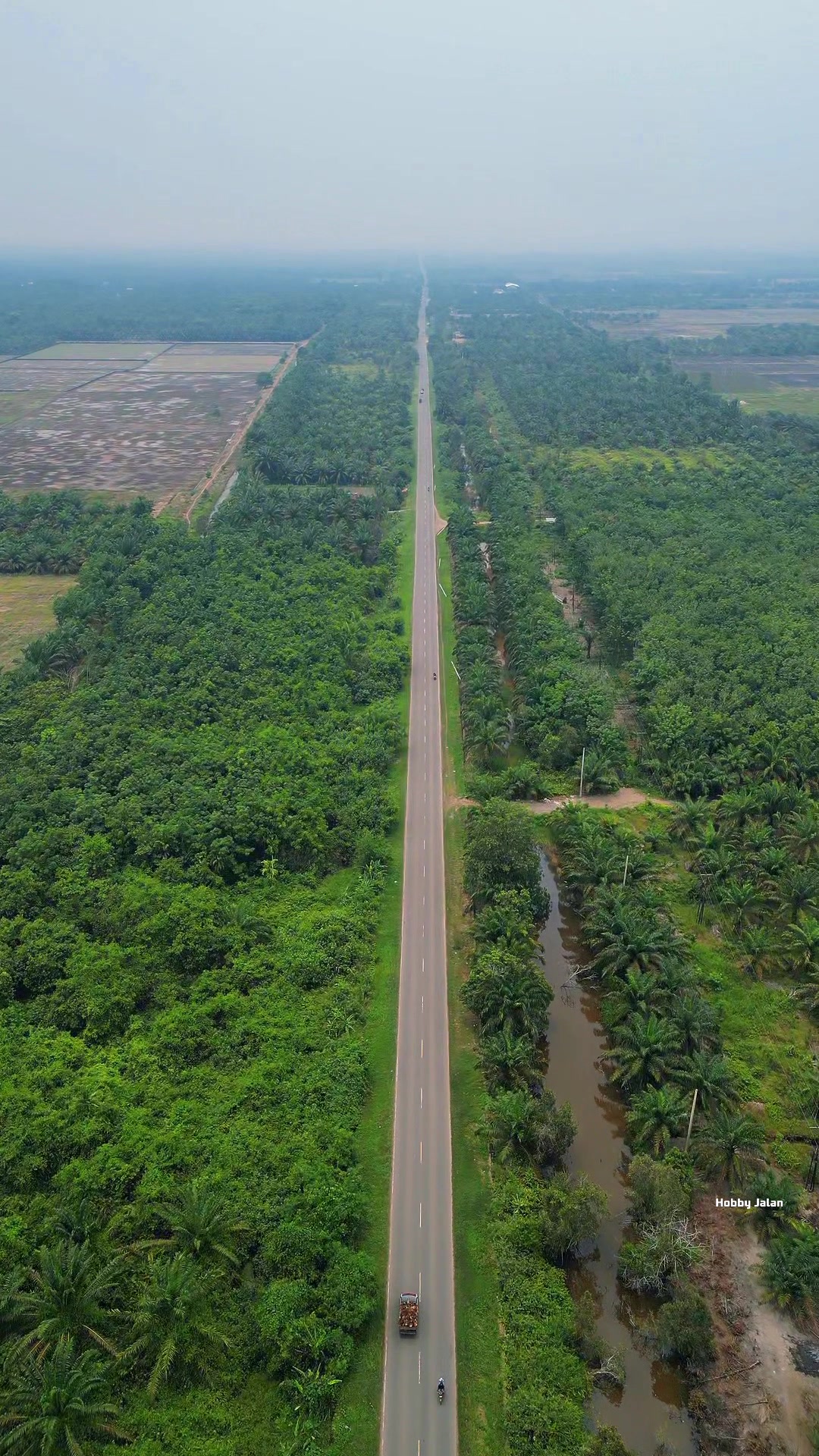 Lurus Seperti Jalan Tol,Jalan Dari Palembang Menuju Pelabuhan Tanjung ...