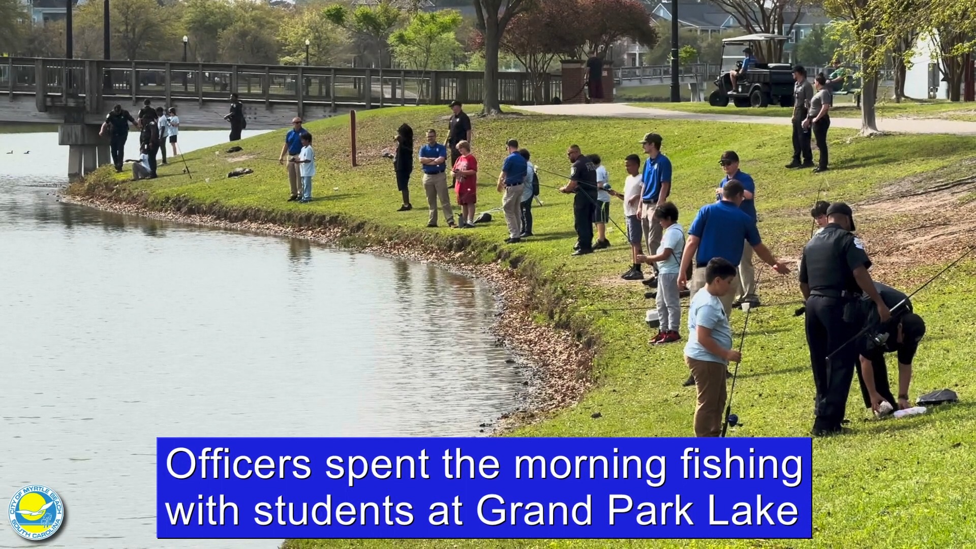 GONE FISHIN' 🐟 Officers with the Myrtle Beach Police Department had a ...