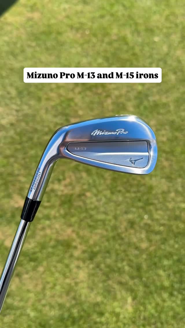 The new Mizuno Pro M-13 and M-15 irons. 👀 Available for pre-order