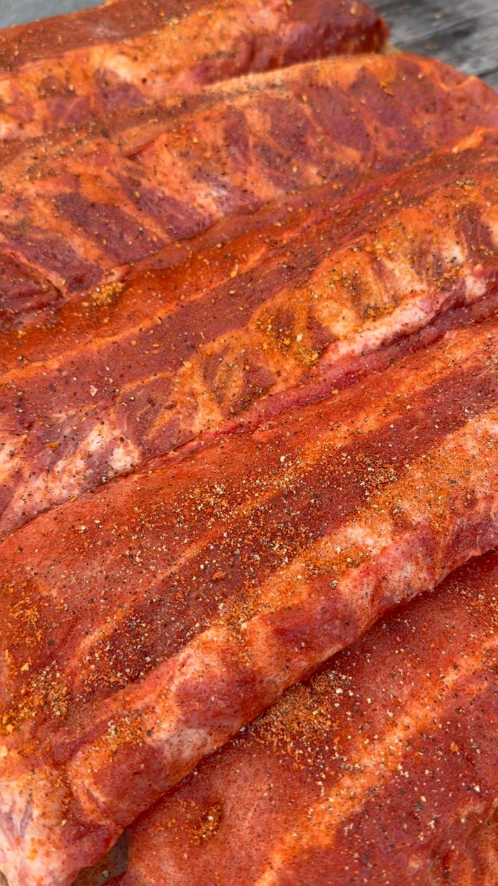 Six Racks of Ribs ready to hit the smoker! #rib #ribs #babybackribs # ...