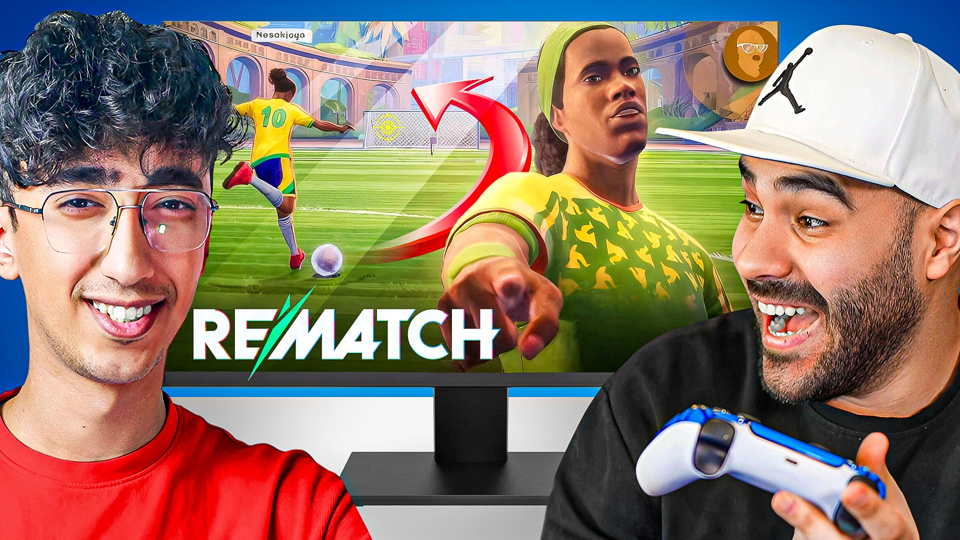 لعبت مع رونالدينيو في لعبة REMATCH 😂 مع كريم يلعب 🎮 | B3shr | Facebook