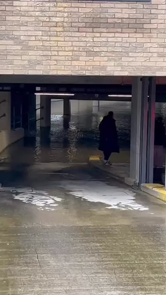 Curated visual reference: Visual Reference: Several Apartment Car Parks Were Flooded In Clongriffin Overnight As