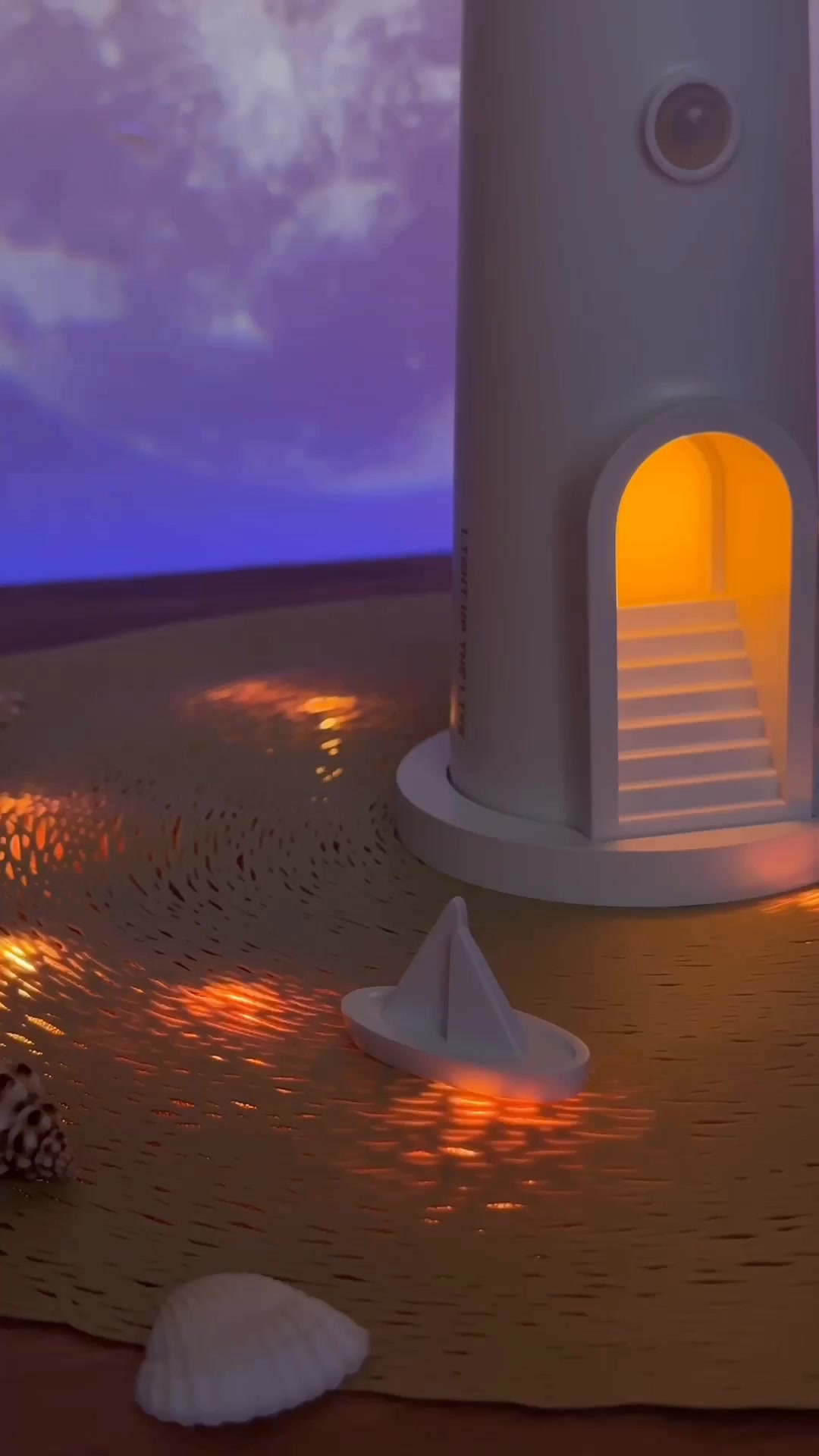 Temu - 🌊 A soft glow, a calming vibe! This lighthouse... | Facebook
