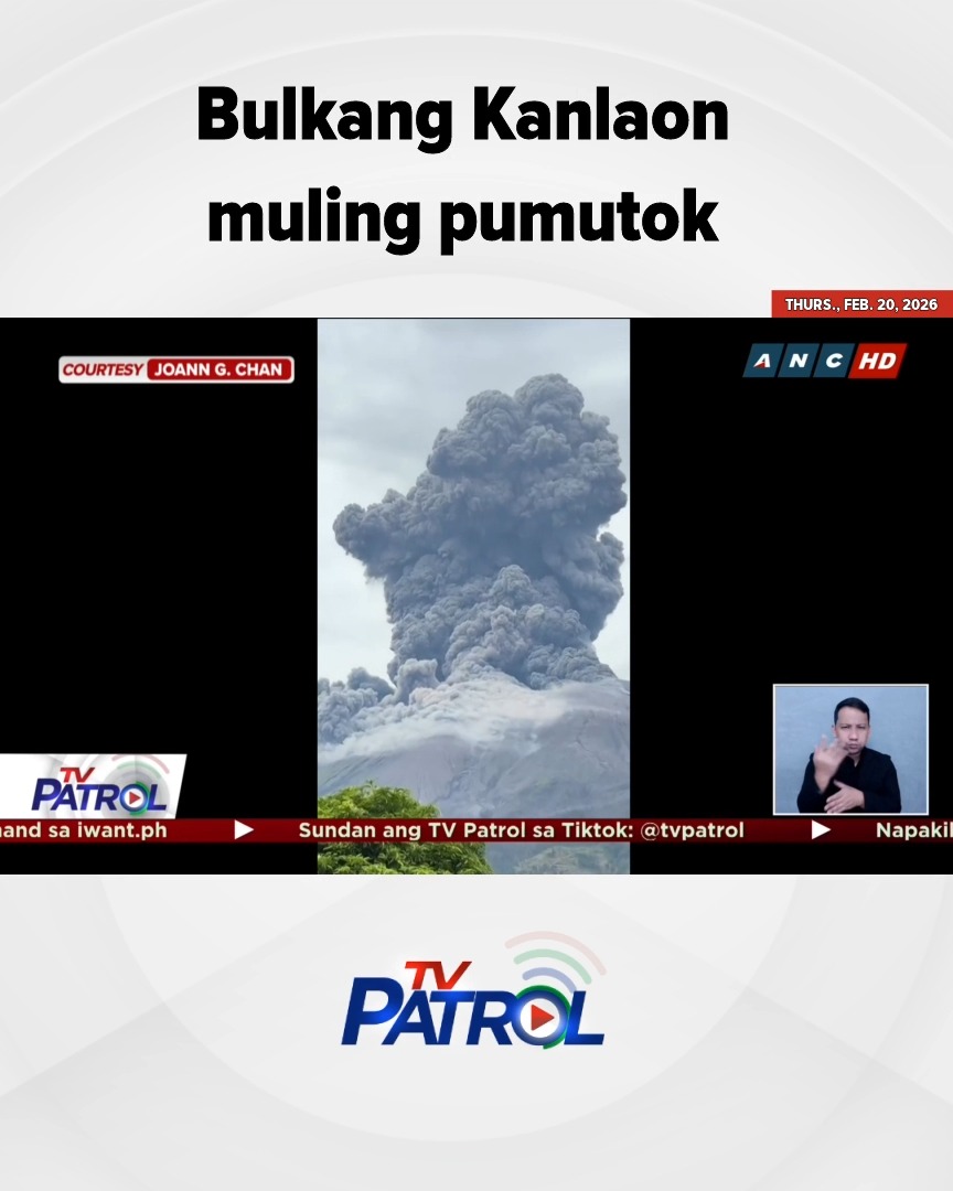 Bulkang Kanlaon muling pumutok. #TVPatrol #reels | TV Patrol | Facebook